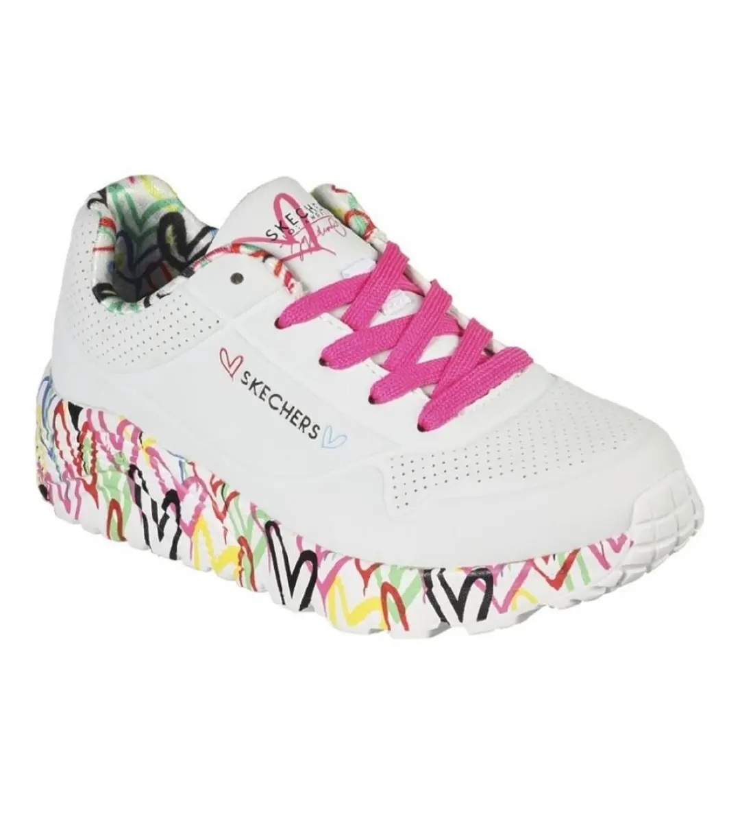 Skechers Uno Lite 314976L-WMLT Sneakers - Wit - afbeelding 2 van 6