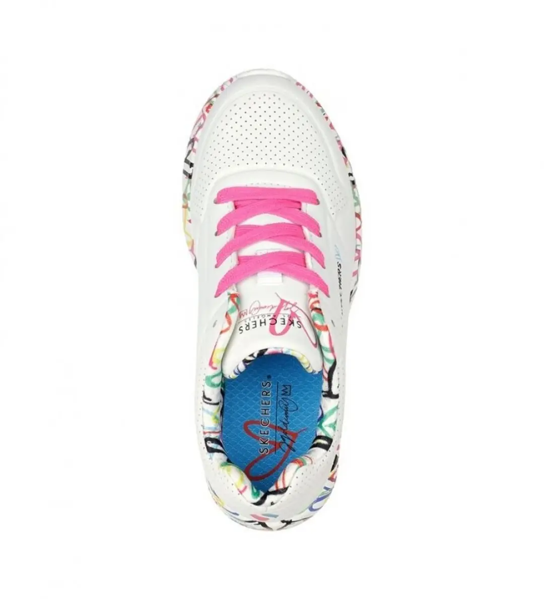 Skechers Uno Lite 314976L-WMLT Sneakers - Wit - afbeelding 5 van 6