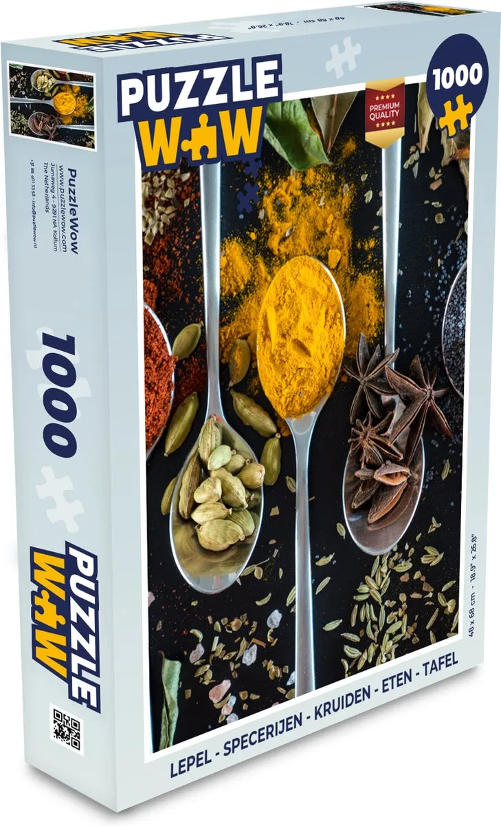 PuzzleWow Tafelpuzzel 1000 Stuks - Multicolor