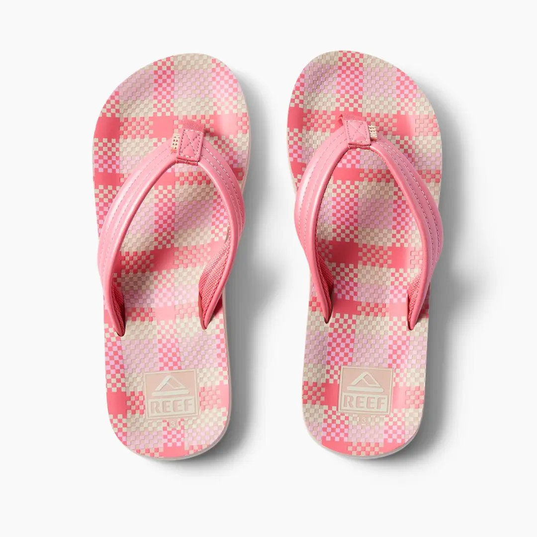 Reef KIDS AHI PINK PLAID Meisjes Slippers
