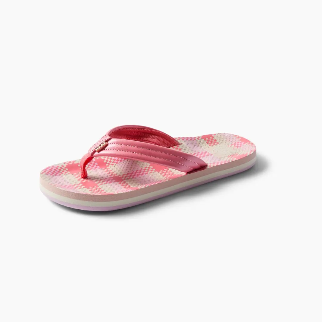 Reef KIDS AHI Pink Plaid Teenslipper CJ6514 - Maat 37 - afbeelding 3 van 6