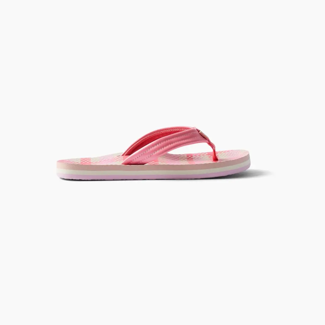 Reef KIDS AHI Pink Plaid Teenslipper CJ6514 - Maat 37 - afbeelding 2 van 6
