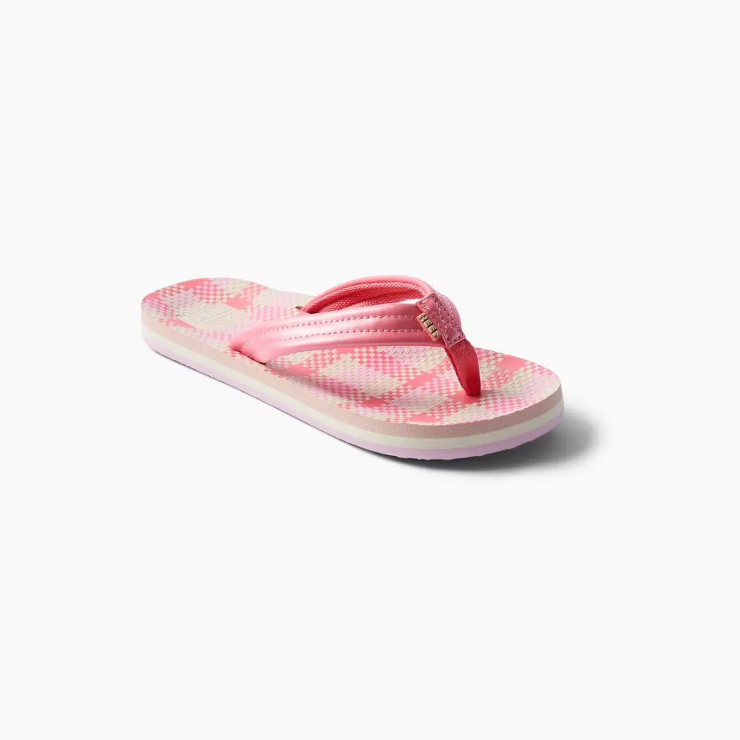 Reef KIDS AHI Pink Plaid Teenslipper CJ6514 - Maat 37 - afbeelding 4 van 6