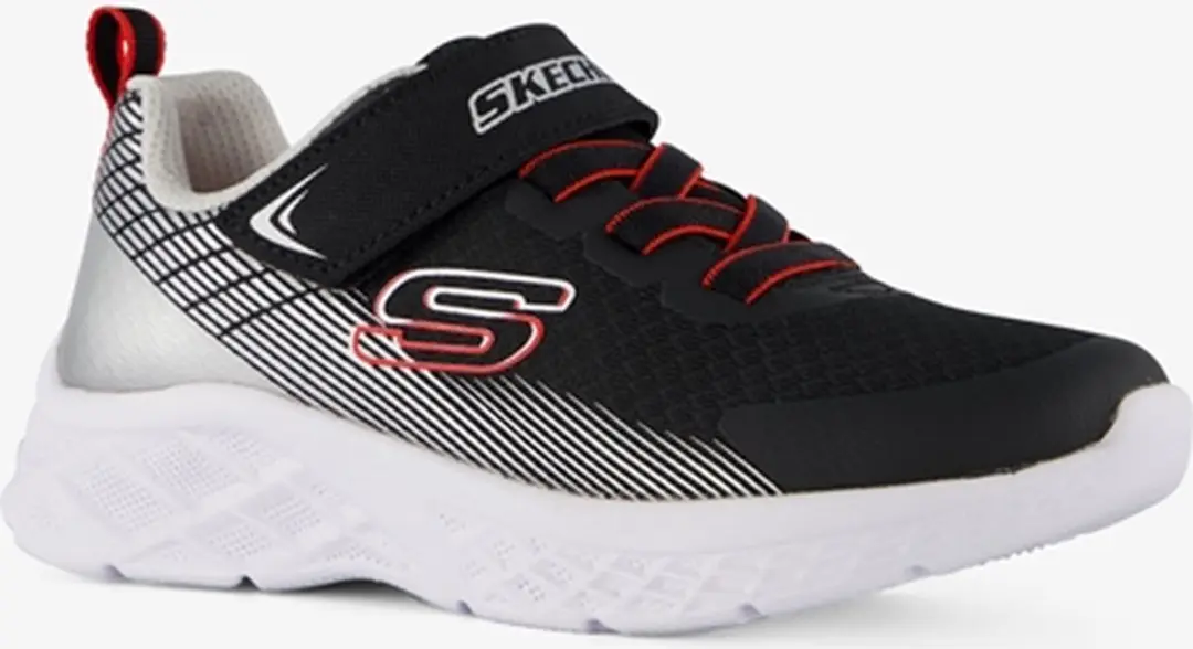 Skechers Microspec II kinder sneakers zwart/wit