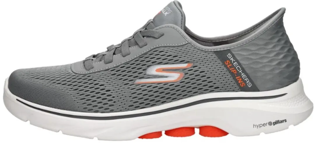 Skechers Slip-ins Go Walk 7 - Free Hand 2 - Heren Instappers - Grijs - afbeelding 3 van 6