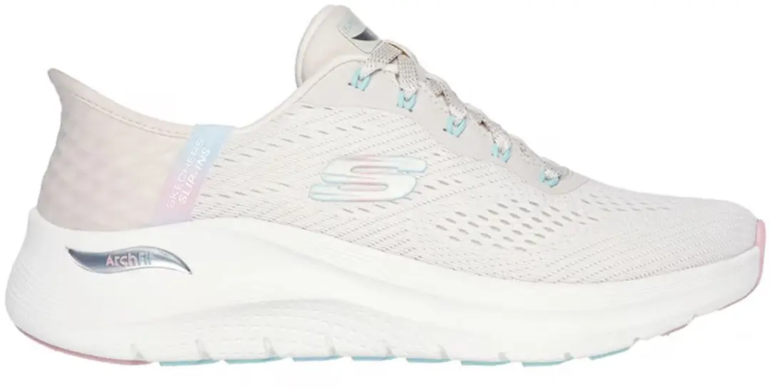 Skechers Slip-ins Arch Fit 2.0 Dames Mocassins - 37 - Naturel - afbeelding 3 van 6