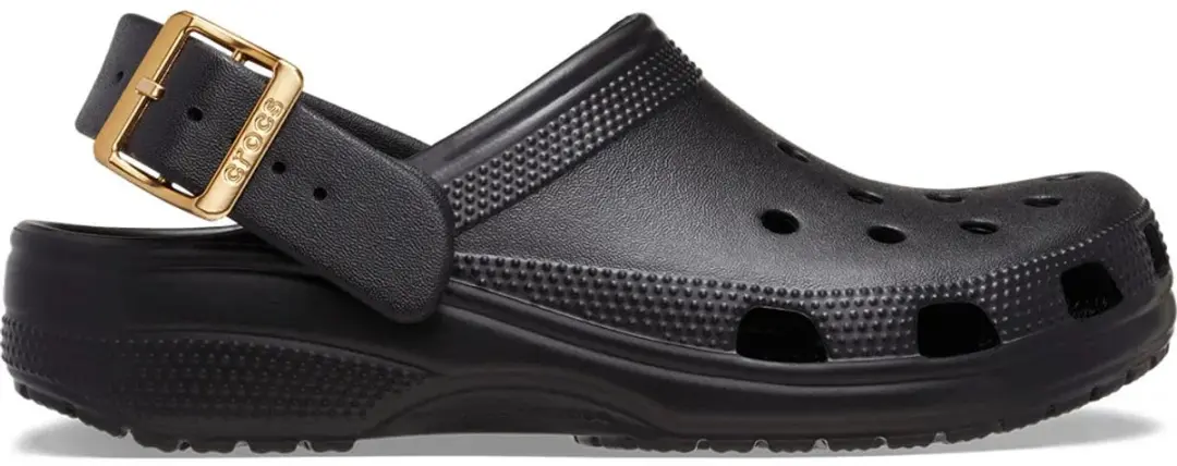Crocs Classic Metallic Buckle Klompen Zwart EU 39-40
