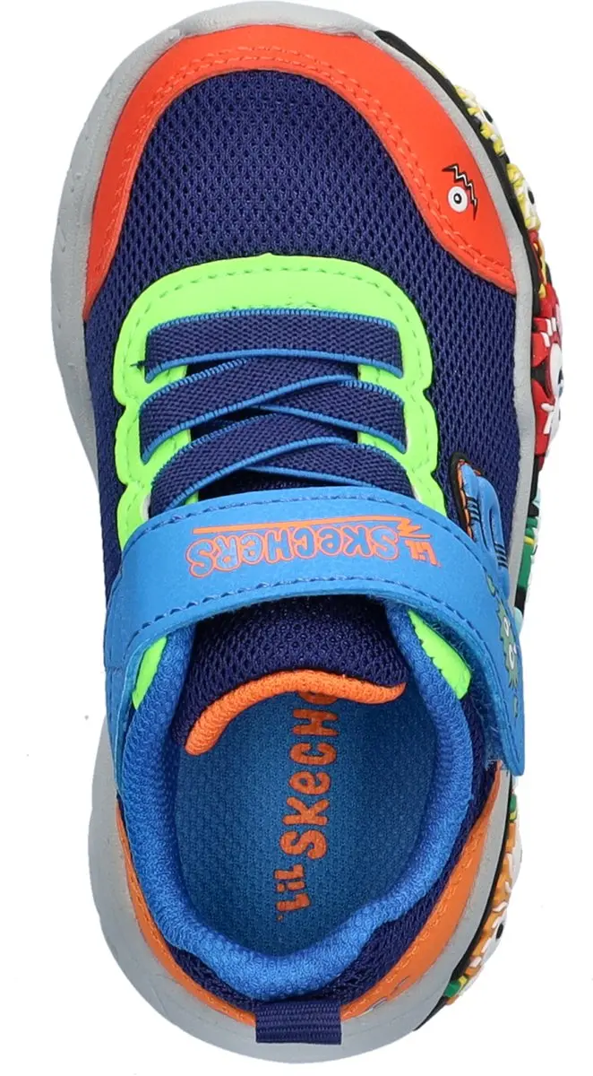 Skechers Play Scene Jongens Klittenbandschoenen - Maat 23 - Blauw - afbeelding 2 van 6