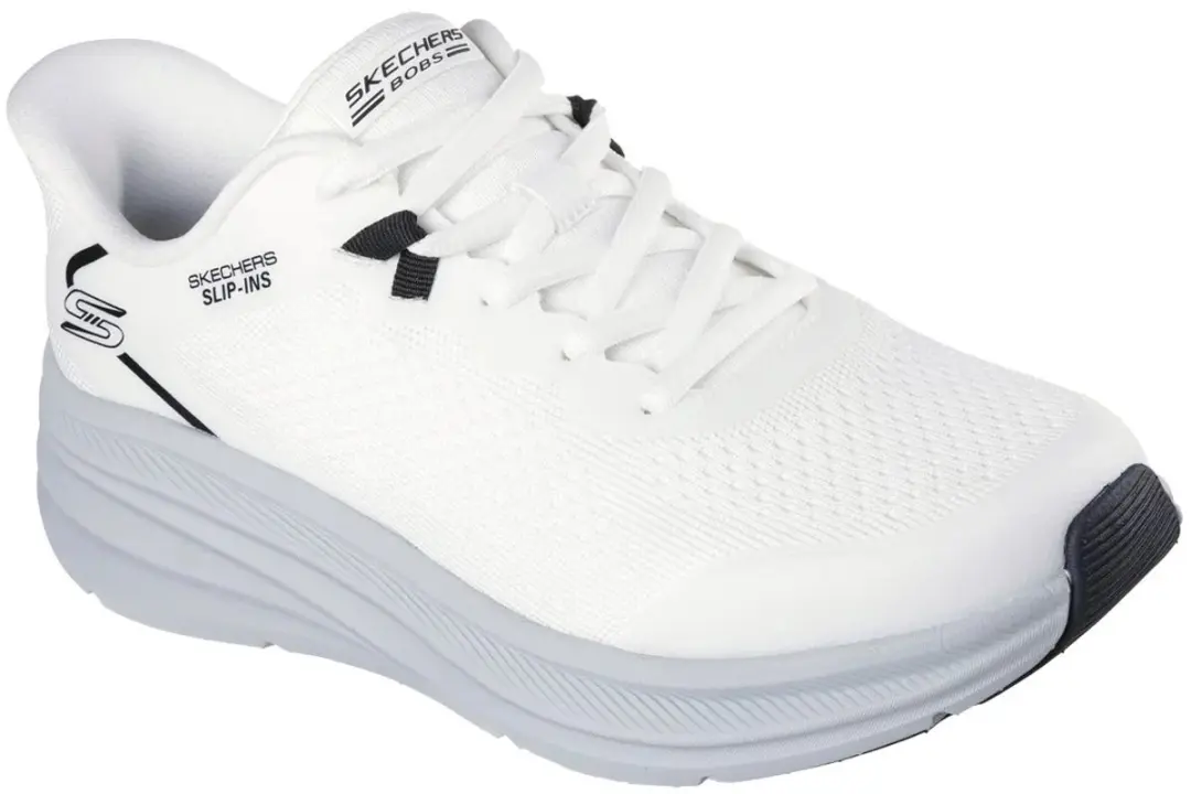 Skechers BOBS Skillz Sneakers - Wit/Grijs - afbeelding 3 van 6