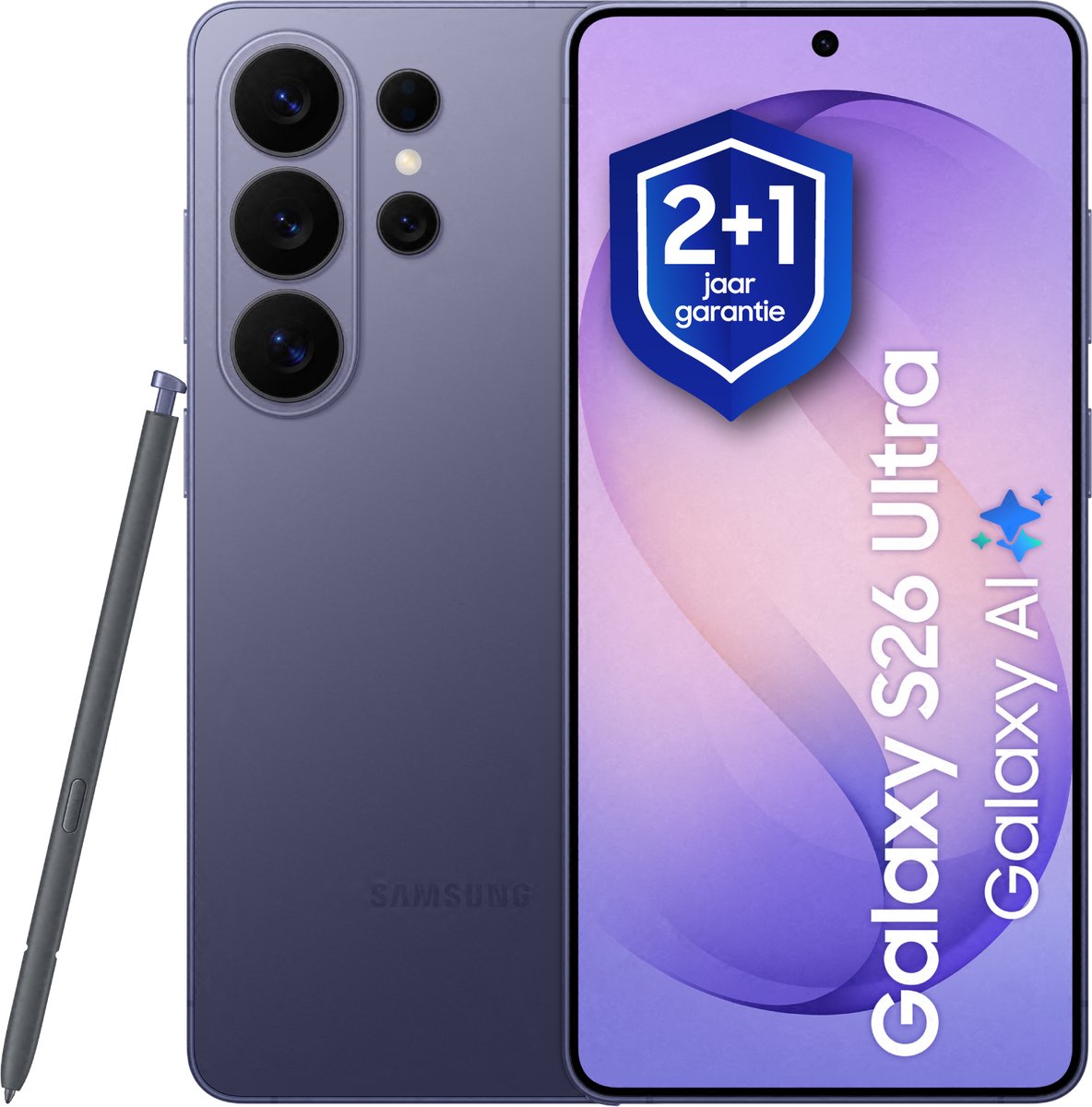 Samsung Galaxy S26 Ultra - 512GB - Cobalt Violet + 1 jaar extra garantie