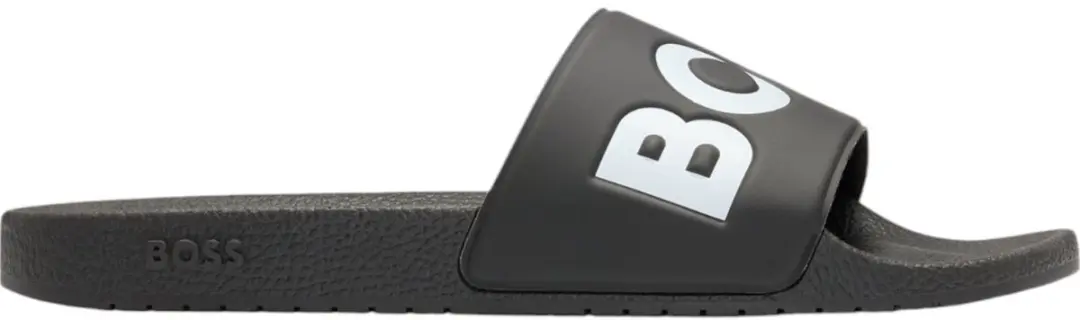 Hugo Boss heren BOSS slippers contrast logo zwart II