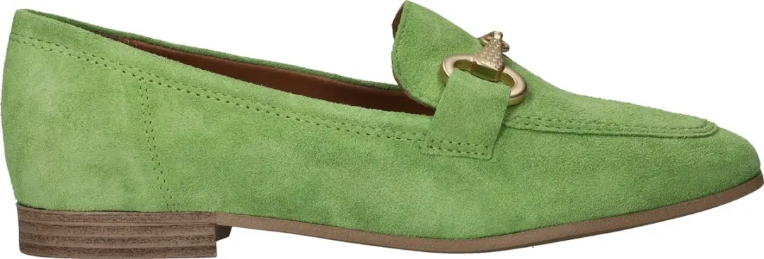 Tamaris Instappers groen Suede