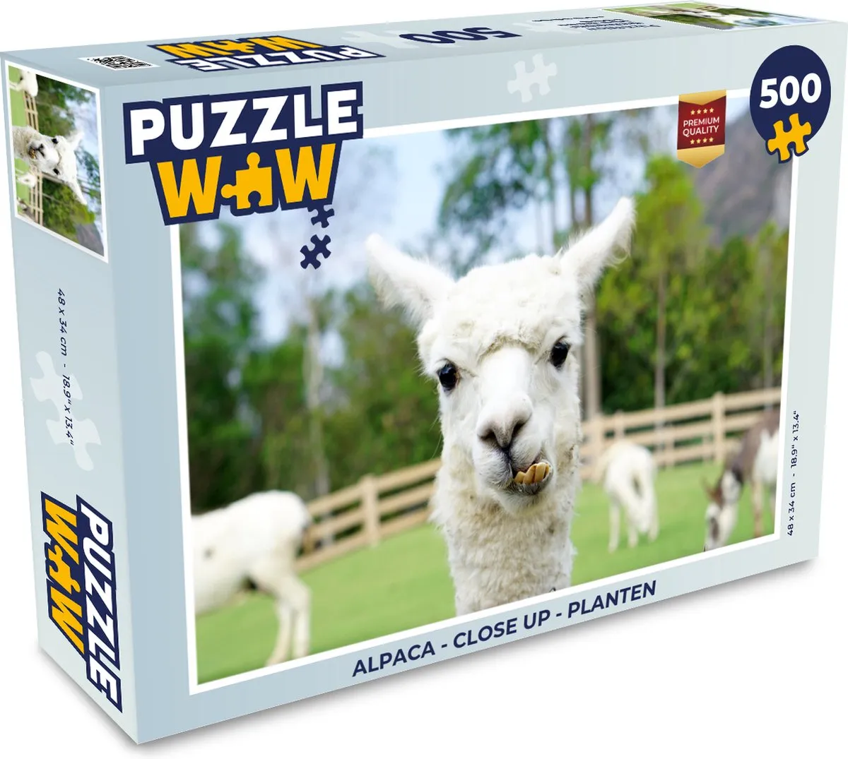 PuzzleWow Alpaca Legpuzzel 500 Stuks