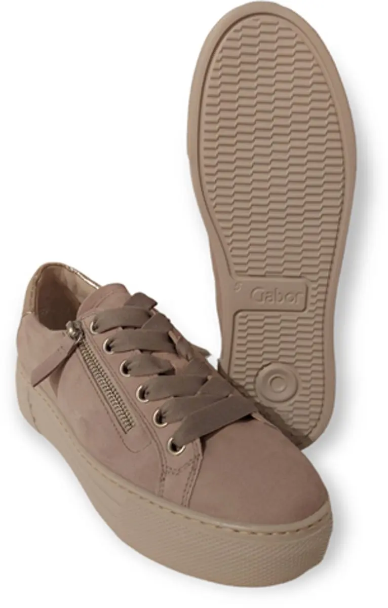 Gabor Dames Sneakers Taupe 40.5