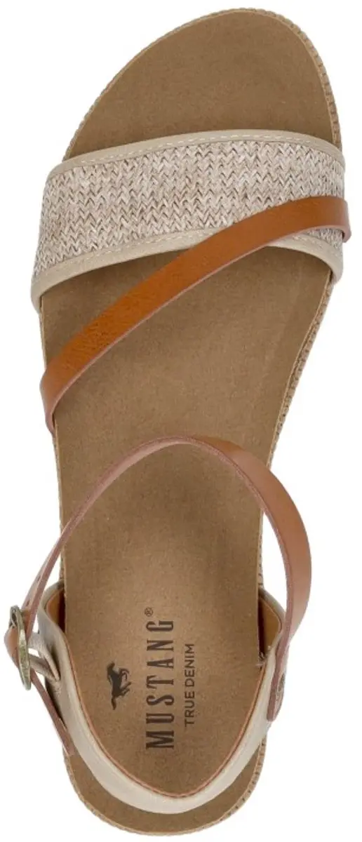 Mustang Sandalen Plat Sandalen Plat - Beige - Maat 40 - afbeelding 4 van 6
