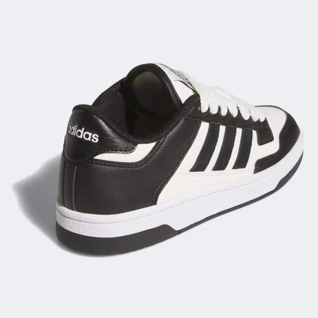Adidas Rapid Court Low Sneakers - Dames 39 1/3 - Zwart/Off White