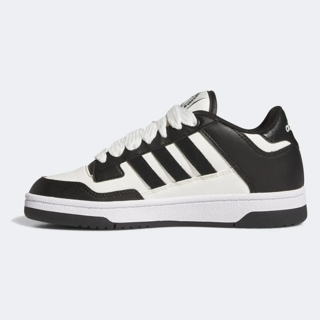 Adidas Rapid Court Low Sneakers - Dames 39 1/3 - Zwart/Off White