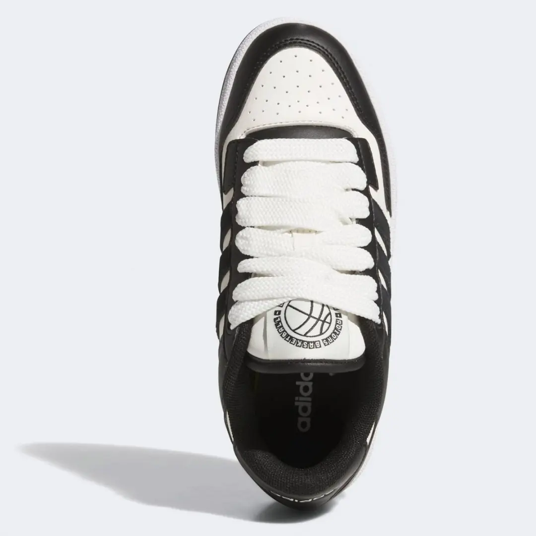 Adidas Rapid Court Low Sneakers - Dames 39 1/3 - Zwart/Off White