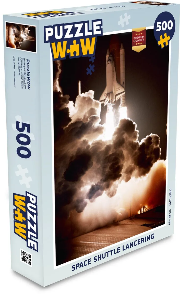 PuzzleWow Space Shuttle Lancering Legpuzzel 500 Stuks