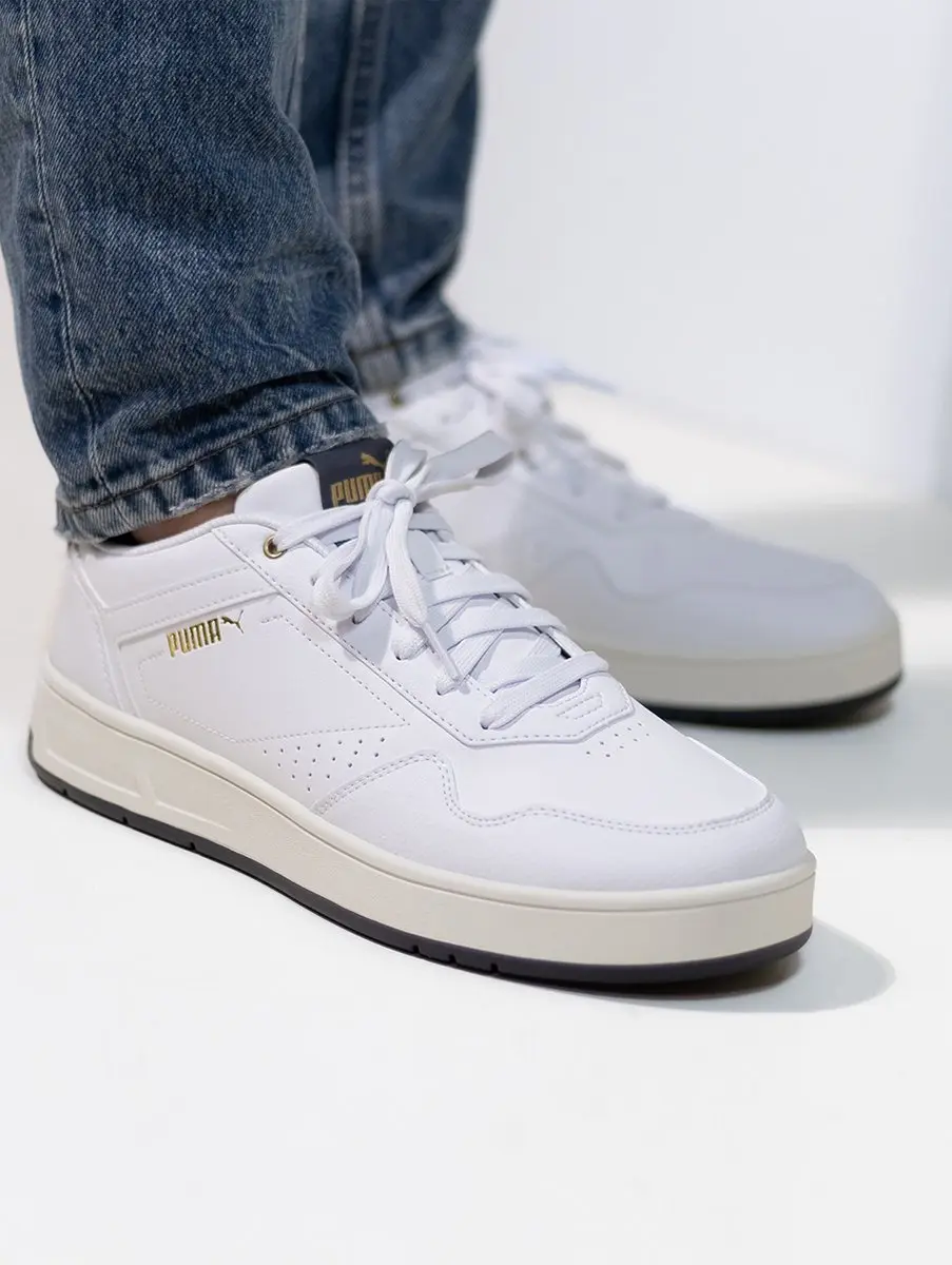 PUMA Court Classic Sneakers Heren - Wit - afbeelding 2 van 6