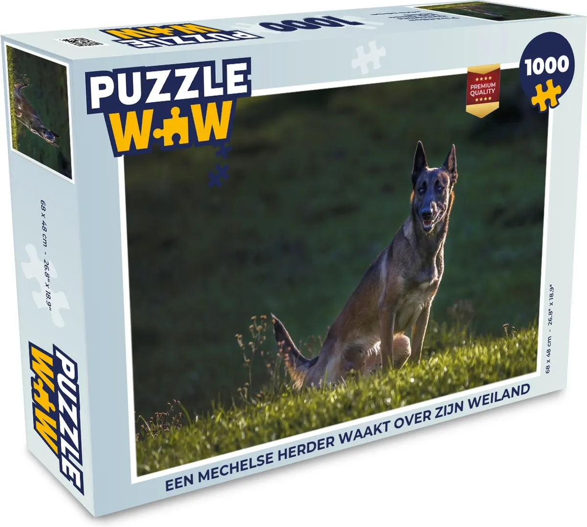 PuzzleWow Legpuzzel Een Mechelse Herder 1000 Stuks