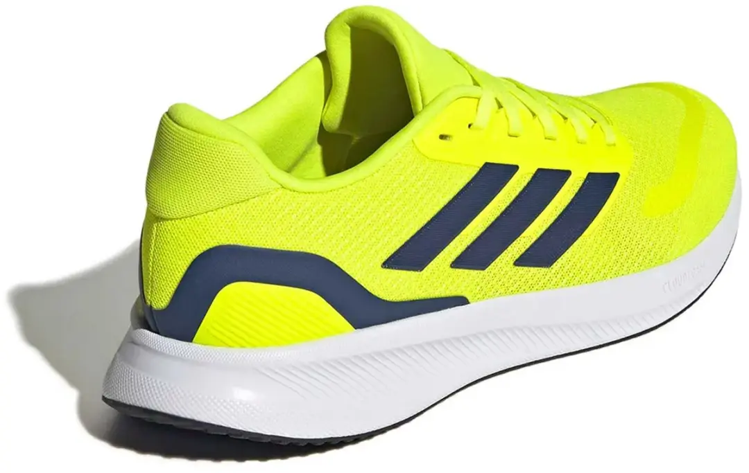 adidas RUNFALCON 5 WIDE Heren Hardloopschoenen - JQ6980 - 46.5 - Geel - afbeelding 2 van 6