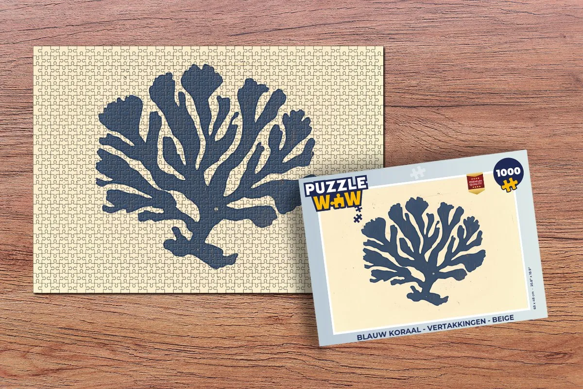 PuzzleWow Vertakkingen Legpuzzel 1000 Stuks - Koraal