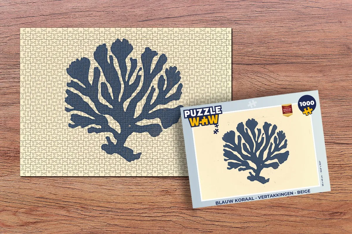 PuzzleWow Vertakkingen Legpuzzel 1000 Stuks - Koraal