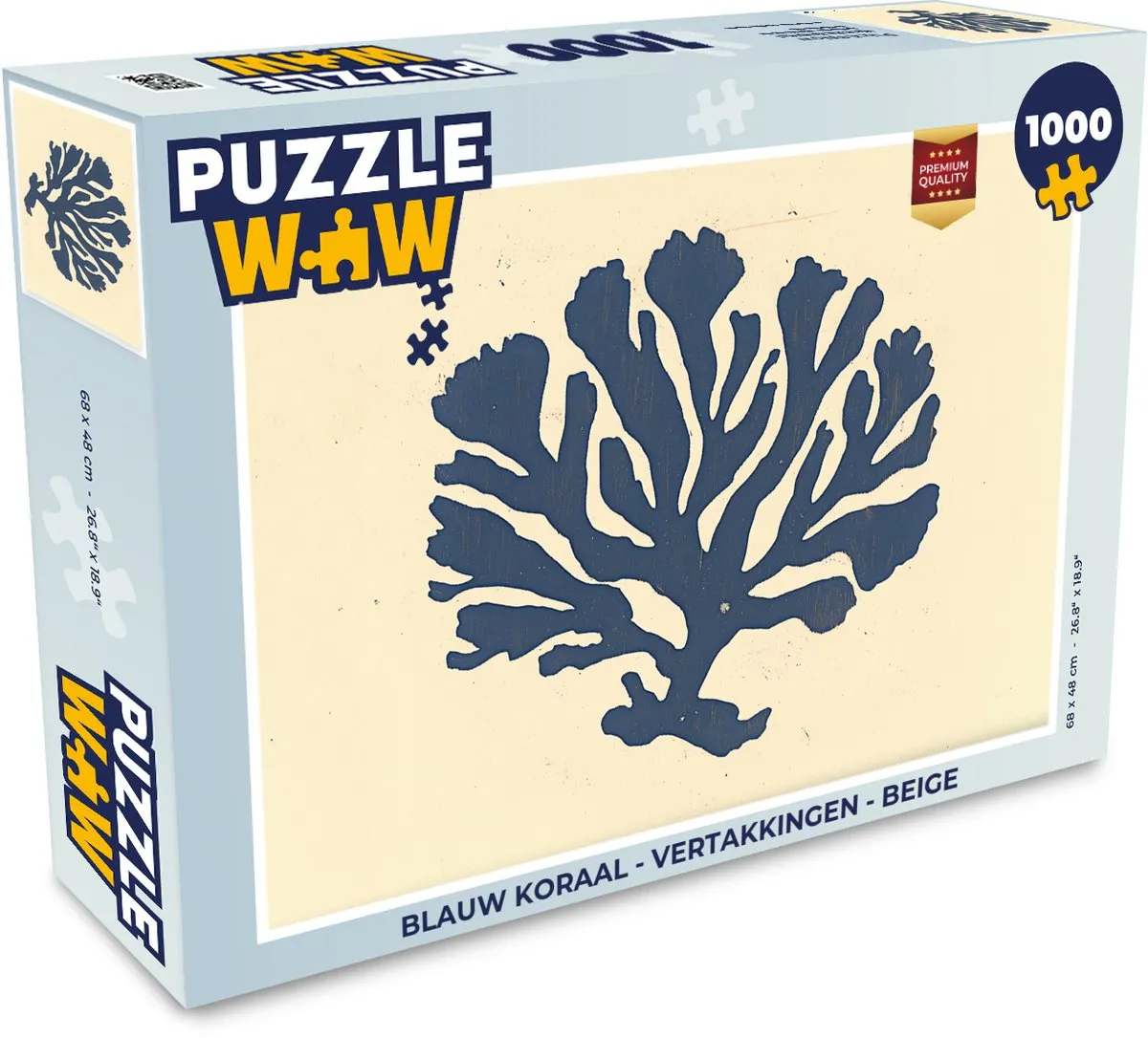 PuzzleWow Vertakkingen Legpuzzel 1000 Stuks - Koraal