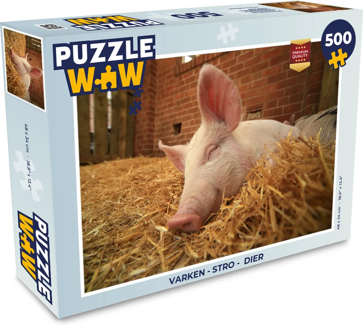 PuzzleWow Varken Legpuzzel 500 Stuks
