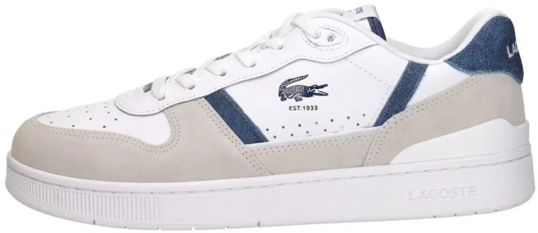 Lacoste T-CLIP SET 126 5 SMA Heren Sneakers - Wit/Dark Blauw - afbeelding 2 van 6