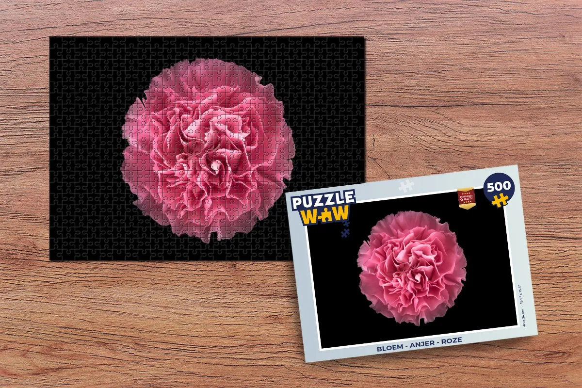 PuzzleWow Bloem Anjer Legpuzzel 500 Stuks - Multicolor