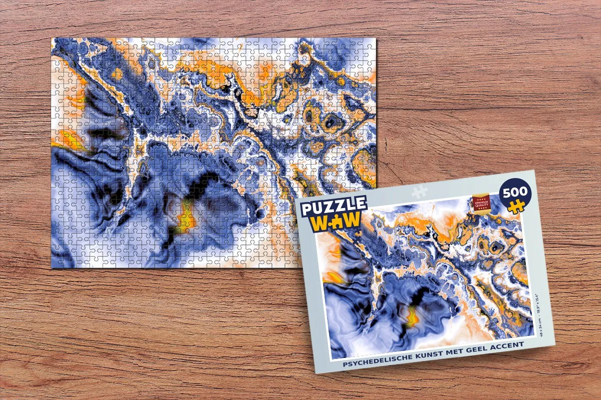 PuzzleWow Psychedelisch Legpuzzel 500 Stuks - Multicolor