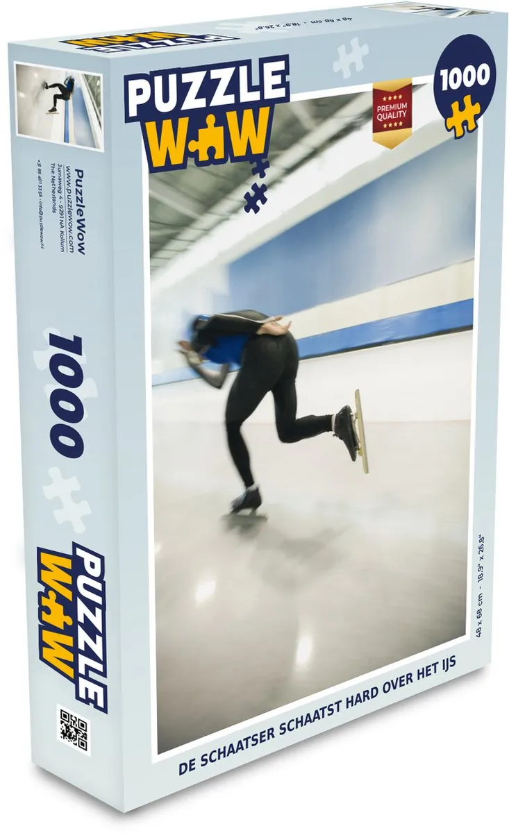 PuzzleWow Legpuzzel De Schaatser 1000 Stuks