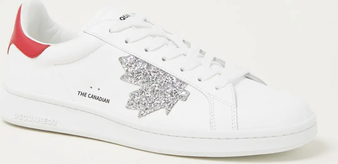 Dsquared2 Boxer sneaker van kalfsleer