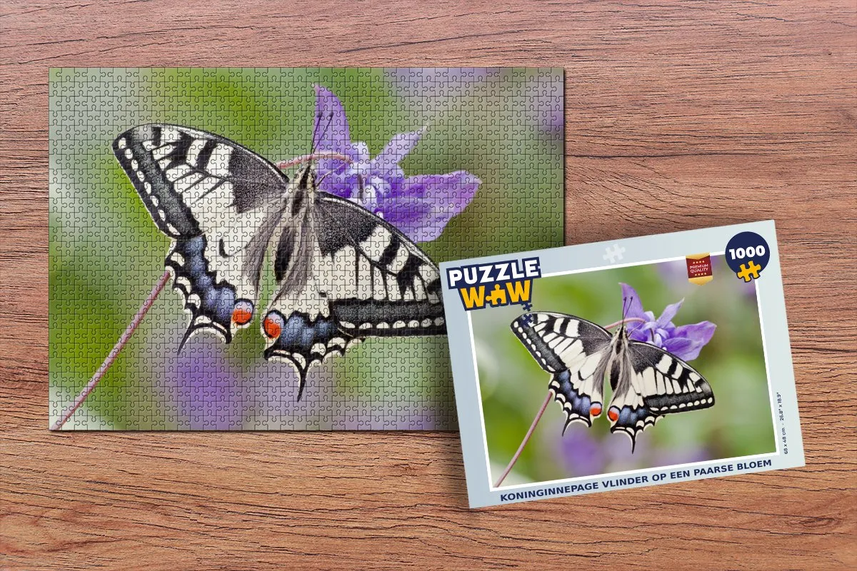 PuzzleWow Koninginnepage Legpuzzel 1000 Stuks - Multicolor