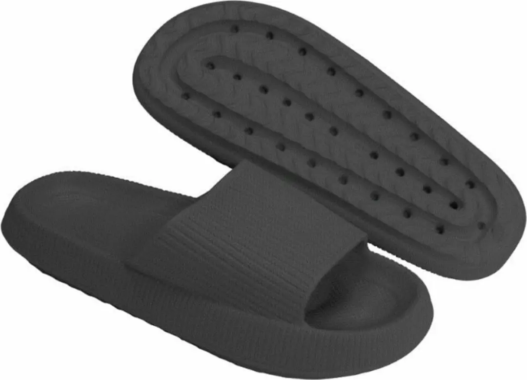 Lucovitaal Orthopedische Bad Slippers Zwart Maat 43-44 1 paar