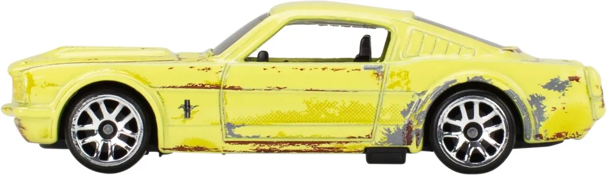 Hot Wheels 1/64 JKY31 1965 Mustang 2+2 Fastback - Geel