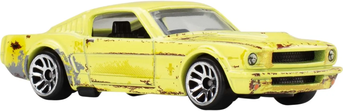 Hot Wheels 1/64 JKY31 1965 Mustang 2+2 Fastback - Geel
