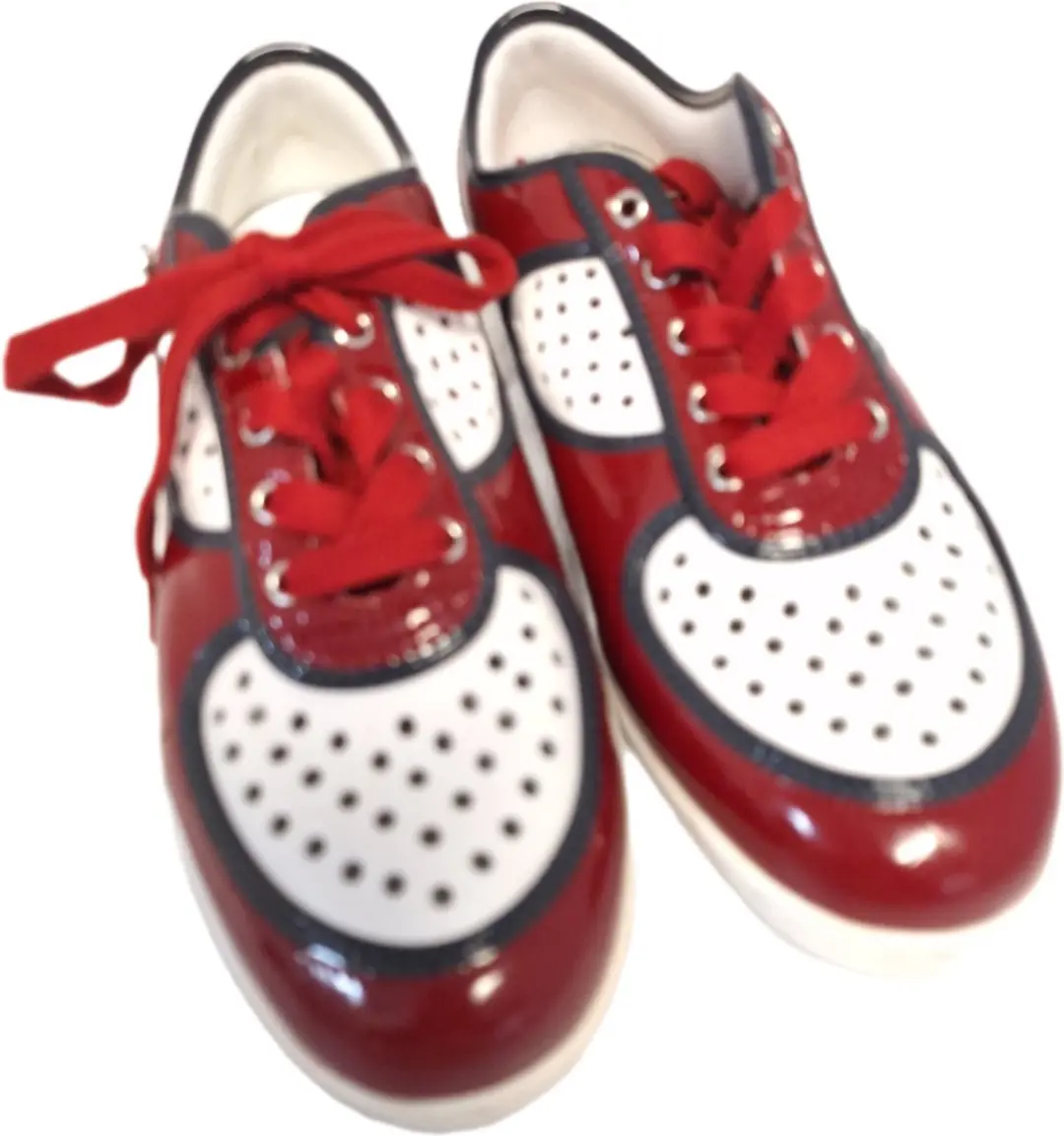 MOSCHINO-SNEAKER-SMILE SOFTLY-ROSSO/BLU-SIZE 40