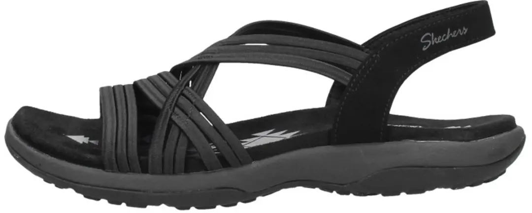 Skechers Reggae Slim - Simply Stretch Dames Sandalen - Black - Maat 41 - afbeelding 2 van 6