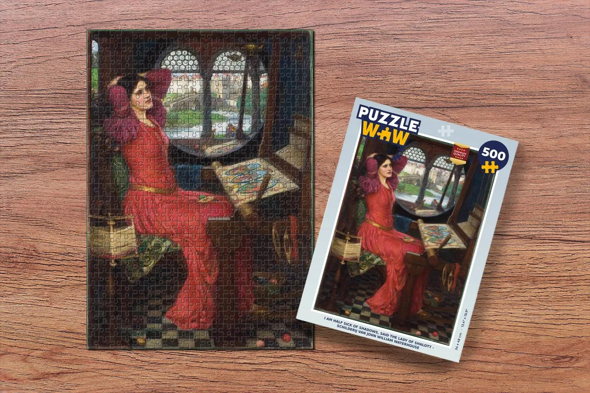 PuzzleWow Legpuzzel I am half sick of shadows - 500 Stuks - Multicolor