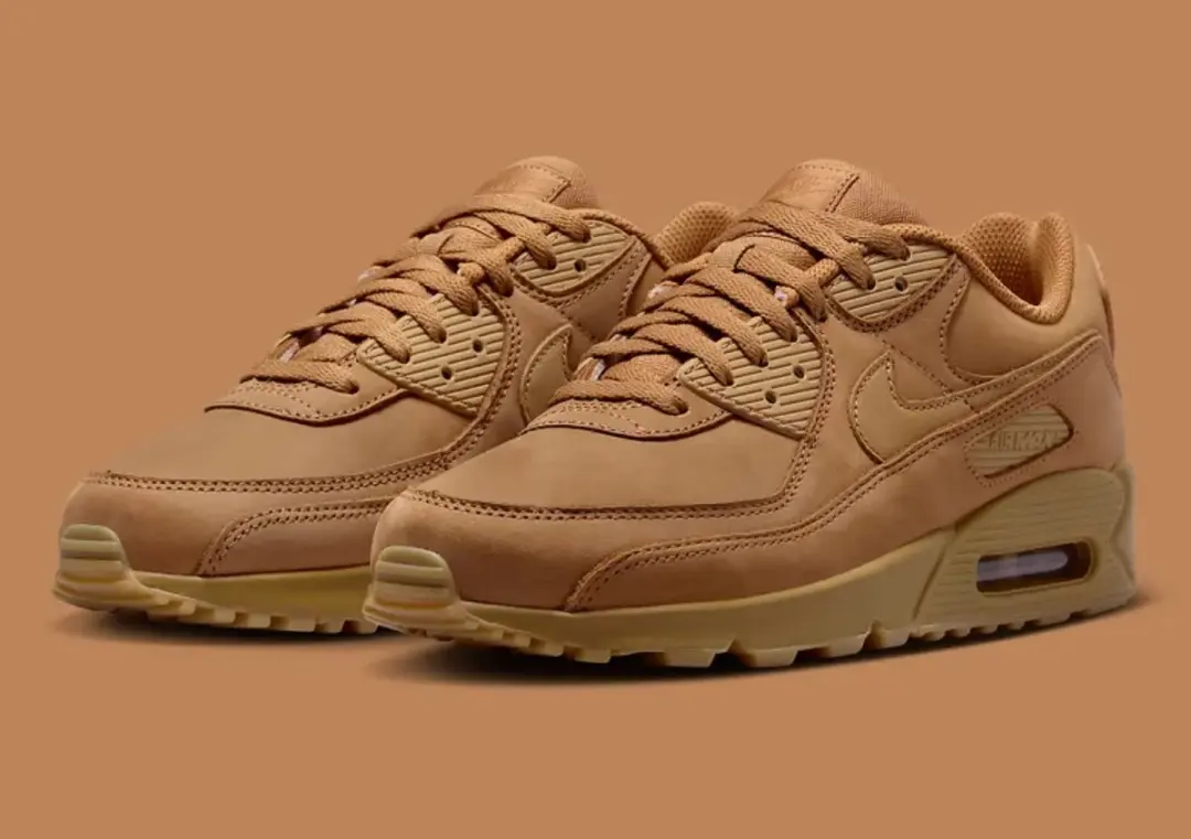 Nike Air Max 90 Premium Heren Sneakers - Bruin - afbeelding 3 van 6