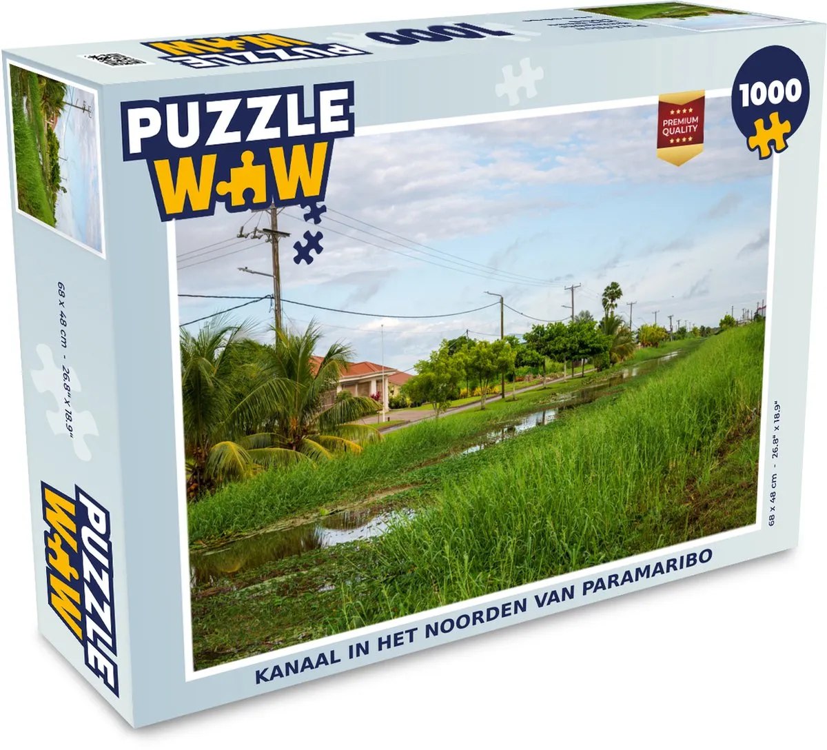 PuzzleWow Paramaribo Legpuzzel 1000 Stuks