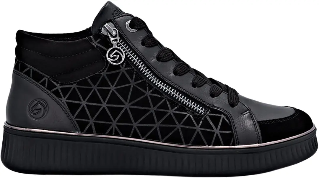 Hoge sneakers van Goatsuede-leer