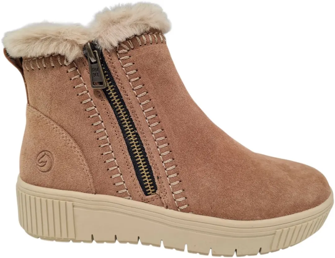Remonte Beige Suede Dames Boots