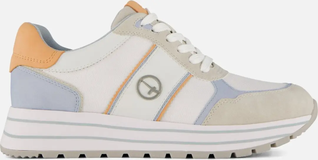 Tamaris Essentials Sneakers beige Textiel