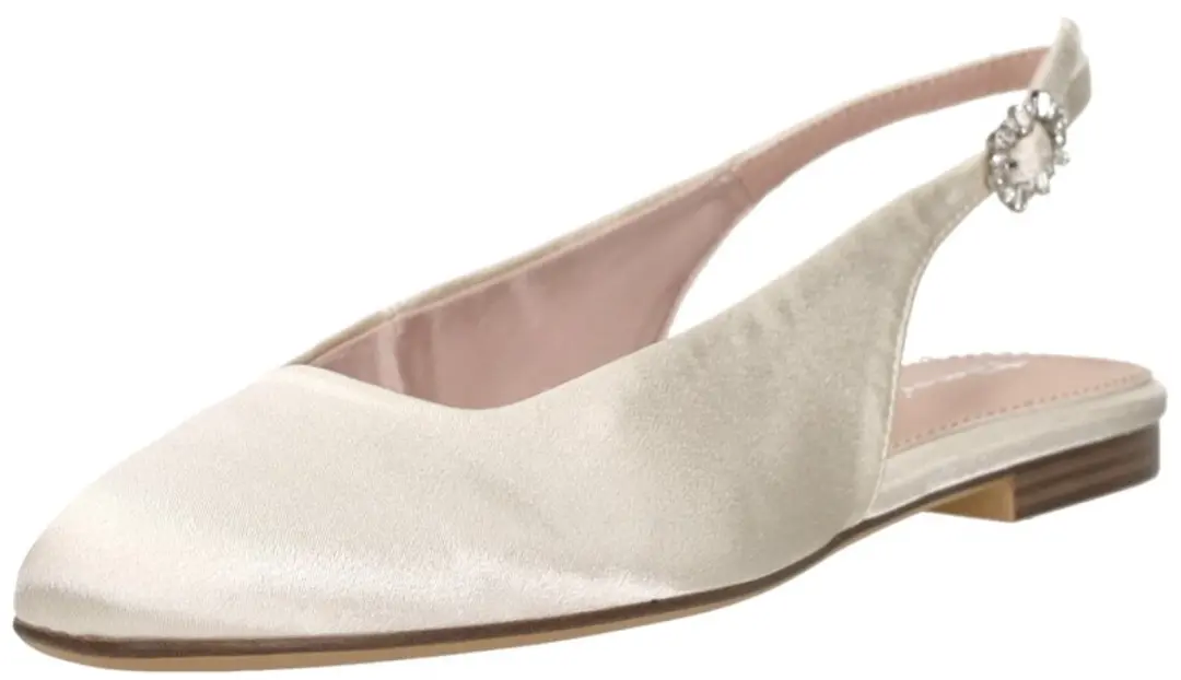 Tamaris Slingbacks Wit Textiel - Maat 38 - afbeelding 3 van 6