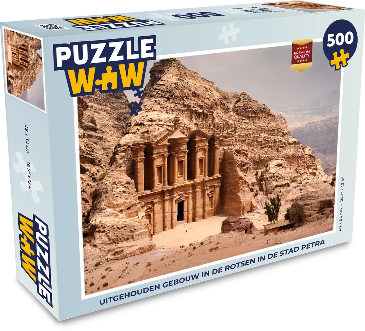 PuzzleWow Petra Gebouw in de Rotsen Legpuzzel 500 Stuks