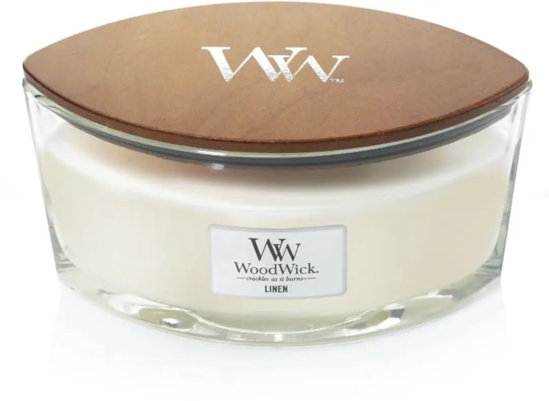Woodwick Heartwick Flame Ellipse Geurkaars - 50 Branduren - afbeelding 2 van 6